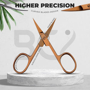 กรรไกรตัดเล็บสีโรสโกลด์ อุปกรณ์ทำเล็บขนาดเล็ก สำหรับตัดหนังกำพร้า คิ้ว ขนตา หนวด เครา ใบมีดคม - Product Image 5