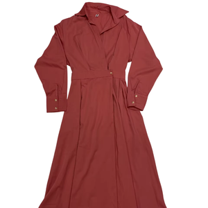 Vestidos sedosos polivinílicos usados para mujer Vestidos largos de moda Tamaños mezclados Ropa de segunda mano al por mayor - Product Image 1