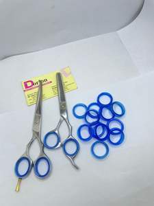 Tijera de pelo profesional sostenible de alta calidad, insertos de anillos de dedo para peluqueros, tijeras de peluquero hechas de silicona suave - Product Image 2