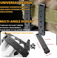 Étui universel en nylon pour accessoires de chasse, gaine tactique avec clip de ceinture et clip dorsal, boucle de transport pour couteau