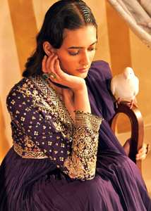 Robe Anarkali entièrement cousue avec dupatta pour les festivals et les soirées, robe Anarkali longue pour la vente à l'exportation - Product Image 4