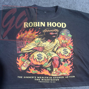 Ggsport เสื้อยืดบ็อกซี่โอเวอร์ไซส์ผ้าฝ้ายคอมบ์300ออกแบบได้ตามที่ต้องการเสื้อยืดแนวสตรีทเฮฟวี่เวทพิมพ์ลายโลโก้ได้ตามต้องการ - Product Image 2