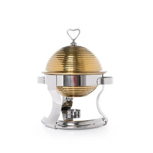 Chafing Dish Dorado de Lujo para Colgar, Calentador de Alimentos para Buffet de Restaurante, Chafing Dish de Acero Inoxidable para Catering de Bodas y Eventos - Product Image 4