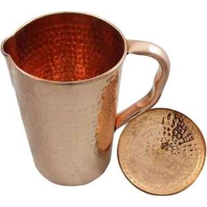 เหยือกทองแดงผิวเรียบสำหรับน้ำดื่มช่วยรักษาน้ำให้สดชื่นและมีสุขภาพดีสำหรับการส่งออกไปทั่วโลก - Product Image 2