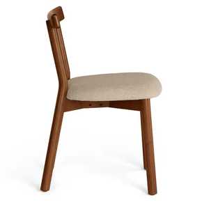 Modern Solid Wood Dining <b>Chair</b> with Waterproof <b>Upholstered</b> Seat for Apartment Use OEM/ODM Custom Manufacturer - Product Image 4