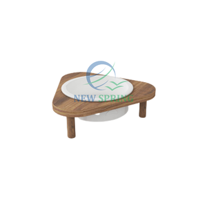 En gros Personnalisé Pet Bols Mangeoires Avec Support En Bois - Product Image 4