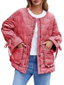 แจ็คเก็ตพัฟเฟอร์ผู้หญิงแบบกันน้ำสำหรับใช้งานกลางแจ้ง ผลิตจากโพลีเอสเตอร์ รับผลิตตามสั่งพร้อมปักโลโก้ - Product Image 3