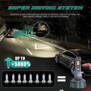 Accesorios de coche 12V Auto Light 9005 9006 H11 H7 Led 4300K blanco cálido Led faros H4 4300K - Product Image 6