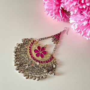 Joyería Tribal Afgana Hecha a Mano, Accesorio de Moda Étnico Vintage para Mujer, Ropa Tradicional, Geométrico con Diamantes - Product Image 3