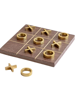 เกมกระดานหินอ่อนสำหรับเด็กเกมกระดานหินอ่อน Tac นิ้วเท้าสุดหรูของขวัญได้อย่างสมบูรณ์แบบสำหรับวันเกิดหินอ่อนสีดำหรูหรา - Product Image 1