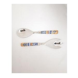 Cuchara de acero inoxidable 304, nueva cuchara de estilo americano, cuchara para comer en el hogar y tenedor, cubiertos pulidos con espejo, cubiertos, servidor de ensalada - Product Image 1