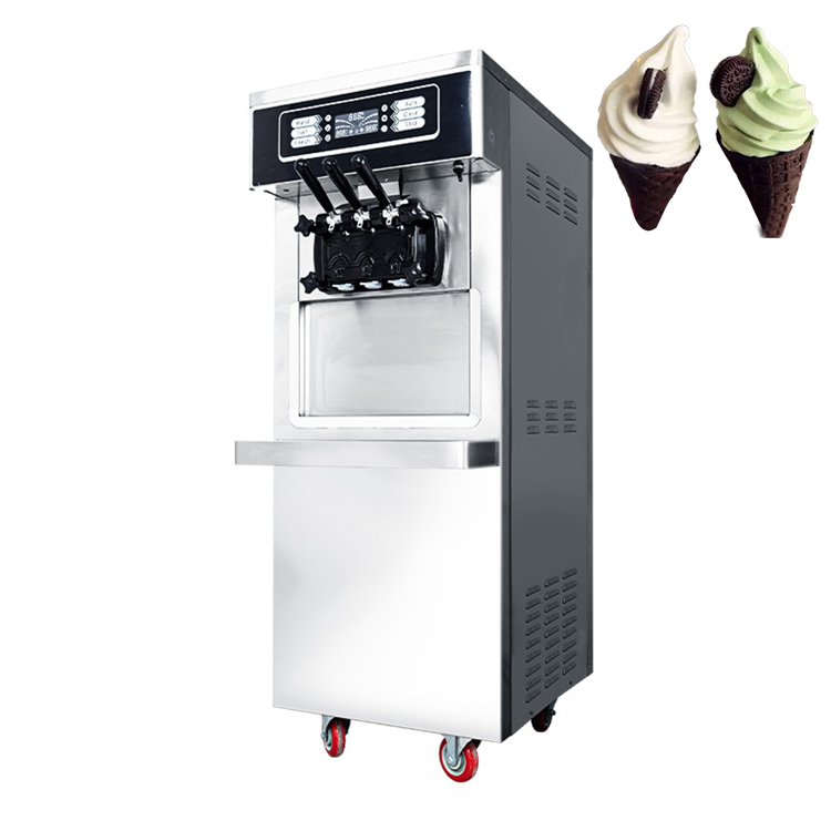 Table Top 3 Flavors Soft Serve Electric Restaurant Ice Cream Maker