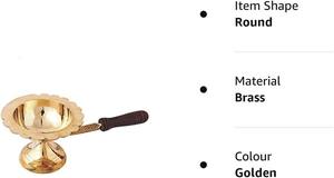 Brûleur d'encens en laiton à forte demande avec un design antique détaillé pour la méditation et la relaxation - Product Image 3