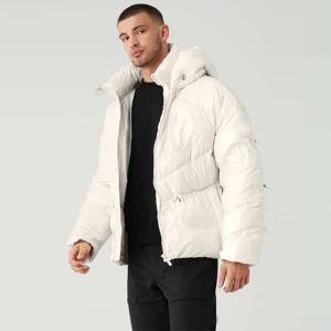 Chaqueta acolchada ligera para hombre con capucha, abrigo de invierno resistente al agua y aislado para deportes al aire libre, ropa informal - Product Image 2