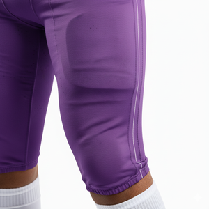 Uniforme de football américain sur mesure 100% polyester respirant, taille plus, maillot et pantalon à manches courtes avec logo frontal - Product Image 5