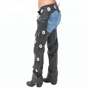 Rider Leather Chaps Moto Leather Chaps Producto caliente Último modelo Ligero Moto Leather Chaps - Product Image 2