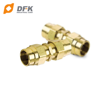 Nouvelles extrémités de raccord de frein à air DFK D.O.T62RB CA360 en laiton à surface lisse, tête hexagonale usinée CNC, diamètre intérieur du tube 3/8 1/2 125 psi