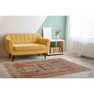 Alfombra Marrón con Estampado Navajo, Patrón Geométrico, Decoración Bohemia Turca para Cocina y Exteriores, Alfombra de Chenilla - Product Image 2