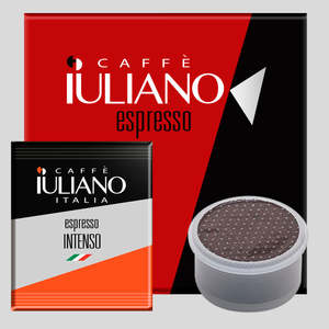 Capsules de café torréfié Caffe Iuliano Espresso Intenso, boîte de 100 unités - Product Image 1