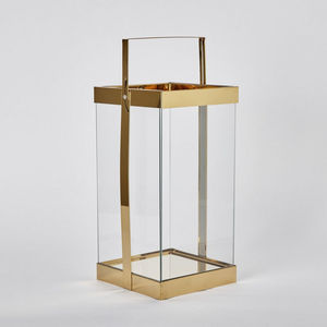 โคมไฟแก้วเฮอริเคนกรอบโลหะสีทองสำหรับ2025เทียนคริสต์มาส - Product Image 6