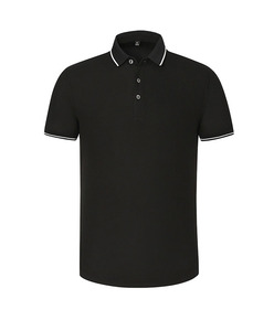 เสื้อโปโลแขนสั้นสีกลางสำหรับผู้ชายเสื้อโปโลแบบเรียบๆงานลำลอง - Product Image 4