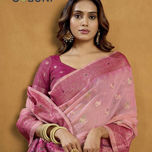 Saree Zari en soie de créateur, tissage traditionnel pakistanais, tenue de fête de mariage pour femmes pakistanaises indiennes - Product Image 1