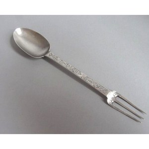Nouveau design de luxe en acier inoxydable argenté deux en un avec un design de poignée unique, parfait pour la maison de mariage - Product Image 5