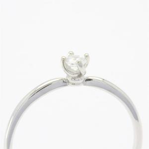 Anillo de Boda Clásico de Diamantes Solitarios Chapado en Oro Sólido para Mujer, Regalo de Aniversario o Compromiso - Product Image 6