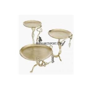 Présentoir à gâteaux en métal doré de qualité de luxe Présentoir à gâteaux pour mariage et événements Décoration de table Présentoir à gâteaux pour Offre Spéciale - Product Image 6