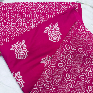 Ethnic Hand Block Printed 100%Cotton Fabric Handcrafted Jaipur Traditional Eco Friendly Breathable Block Print Cotton Fabric - Product Image 3