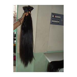 Paquets de cheveux vierges non traités de temple indien Fournisseur de vente en gros de cheveux humains indiens vierges naturels, droits et ondulés - Product Image 4