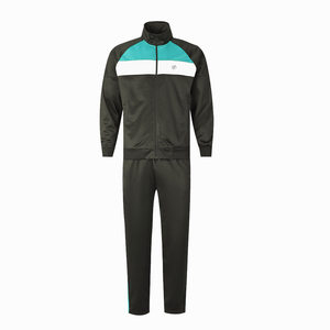 Survêtement personnalisé pour homme en 2 pièces, zippé, respirant, imperméable, écologique, de haute qualité, 100% polyester, pour l'entraînement et la course à pied - Product Image 1