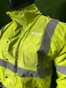 Vestes de sécurité réfléchissantes en polyester 100% imperméable à haute visibilité avec veste de sécurité au travail à rayures réfléchissantes - Product Image 6