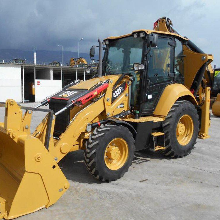 Kualitas asli CAT 432F Backhoe Loader tersedia untuk dijual/105HP CAT Backhoe Loader dengan lampiran