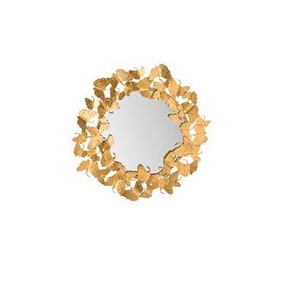 Cadre en alliage de fer personnalisé Grand miroir de salle de bain rond noir moderne Salon - Product Image 4