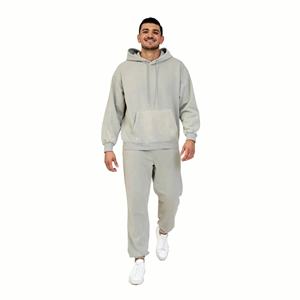 Conjunto Deportivo Personalizado de Primera Calidad para Hombre, Pantalones Deportivos con Capucha y Sudadera con Lavado Ácido, Logotipo Personalizado, Talla Grande para Exteriores - Product Image 4