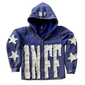 Sweats à capuche en coton pour hommes, surdimensionnés et lourds, surdimensionnés, avec logo, 100% coton, sweat-shirt à capuche - Product Image 2