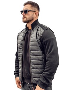 . Blouson aviateur homme léger avec fermeture à glissière tissu respirant coupe confortable idéal pour le printemps automne et les tenues quotidiennes - Product Image 4
