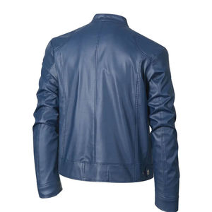 Meilleures ventes Veste d'hiver en cuir coupe ajustée pour hommes avec manches longues Design unique Couleur attrayante Logo avant-Produit populaire - Product Image 2