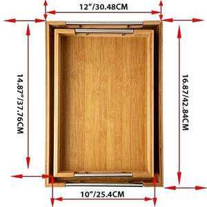 ไม้บนโต๊ะอาหารโรงแรมร้านอาหารถาดตกแต่งถาดวอลนัทไม้จริงให้บริการถาด - Product Image 1