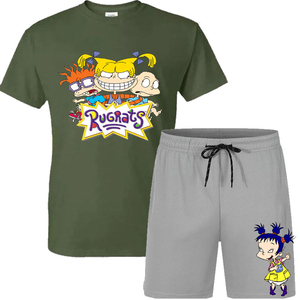 ชุดสูทลำลองของผู้ชายชุดวิ่งจ๊อกกิ้งเสื้อยืดสองชิ้นชุดกางเกงขาสั้นแขนสั้น2025ฤดูร้อนใหม่ - Product Image 4