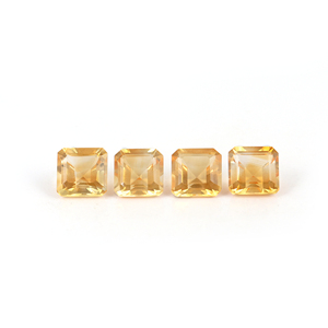 Chất Lượng Cao 100% Tự Nhiên Màu Vàng <span class=keywords><strong>Citrine</strong></span> 6Mm Mặt Cắt Loose Đá Quý Vuông Hình Bát Giác Hình Cho Đồ Trang Sức Làm - Product Image 2