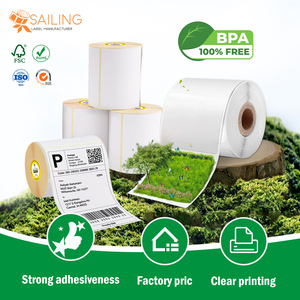 Sailing 58*30 50X70 Waterproof Direct 40X40Mm Barcode Label <b>Roll</b> 80*80Mm, Thermal Label All Sizes - Product Image 5