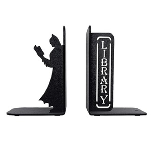 Sujetalibros de metal negro minimalista para diseño de interiores contemporáneo y necesidades de organización de escritorio de estantería PRÁCTICA DE LA India - Product Image 3