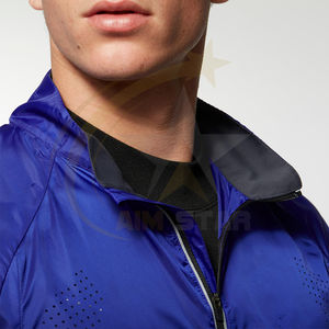 Vente en gros coupe-vent unisexe avec logo personnalisé 100% polyester manteau d'extérieur imperméable à capuche pour l'hiver veste pull à fermeture éclair 2025 - Product Image 6