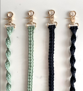 อุปกรณ์เสริมผ้าฝ้ายแท้จากธรรมชาติที่ทําด้วยมือ เชือกฝ้ายสีที่กําหนดเอง ชุดสายจูงสุนัขแบบทําด้วยมือ ชุดสายจูงสัตว์เลี้ยง - Product Image 2