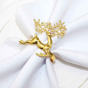 Anneaux de serviette et cerceaux de serviette en métal fantaisie élégants dans toutes les finitions or argent or rose en tailles personnalisées - Product Image 3