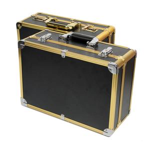 Valise à outils de barbier en aluminium personnalisée avec serrure à combinaison, organiseur professionnel portable pour outils de coiffure, valise de voyage OEM - Product Image 6