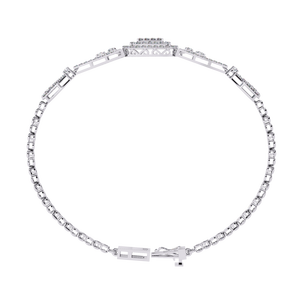18K <b>Gold</b> Bracelet Adorned with Fabulous Lab Grown Diamonds - Product Image 4
