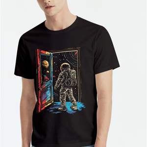 Camiseta informal estilo Hip Hop para hombre Impresión de pantalla de seda con logotipo personalizado Disponible en camiseta de pesos de 180g 240g 300g - Product Image 5